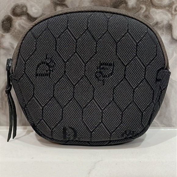 Christian Dior Charcoal Gray Small Zip Around Pouch Wallet - Picture 2 of 10